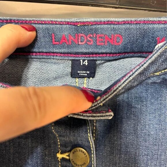 Lands End girls denim skirt. Size 14. New condition. - Picture 4 of 8